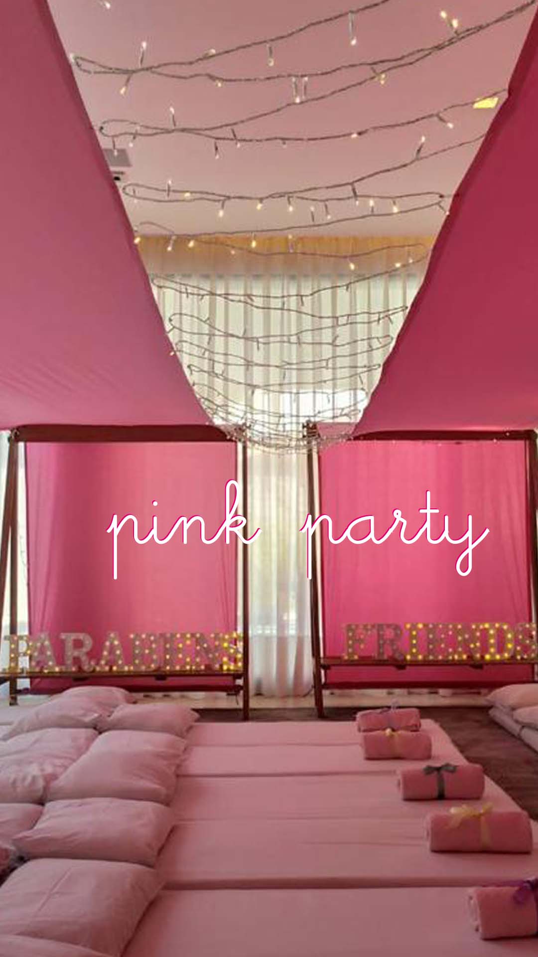 Festa super tenda pink party